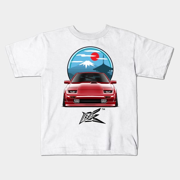 nissan 300zx low red Kids T-Shirt by naquash